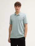 TOM TAILOR Denim Poloshirt Grün/Hellblau/Hellgrün/Türkis