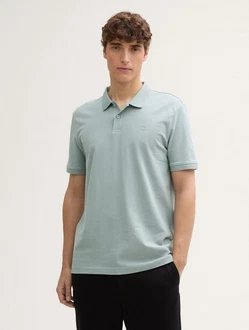 TOM TAILOR Denim Poloshirt Grün/Hellblau/Hellgrün/Türkis TOM TAILOR Denim Poloshirt Grün/Hellblau/Hellgrün/Türkis