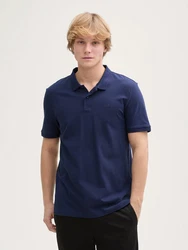 TOM TAILOR Denim Poloshirt Dunkelblau/Hellblau/Blau