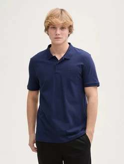 TOM TAILOR Denim Poloshirt Dunkelblau/Hellblau/Blau