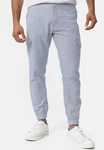Indicode Cargo Stoffhose Booth Hellblau/Blau/Grau