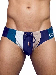 Badehose Print Swimwear Brief Stripes S