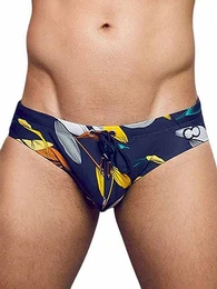 Badehose Print Swimwear Brief Tranquil Night L