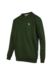 Cleptomanicx Sweatshirt Embro Gull Dunkelgrün/Grün