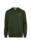Cleptomanicx Sweatshirt Embro Gull Dunkelgrün/Grün