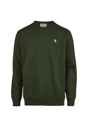 Cleptomanicx Sweatshirt Embro Gull Dunkelgrün/Grün
