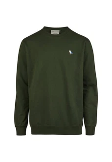 Cleptomanicx Sweatshirt Embro Gull Dunkelgrün/Grün