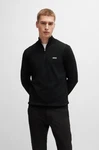 BOSS GREEN Strickpullover Ever-X_QZ mit Reißverschluss grün