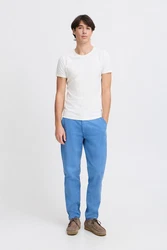Casual Friday Chinohose CFViggo Chinohose Slim Fit Hellblau/Blau
