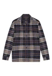 Lyle & Scott Check Flannel Overshirt Hemdjacke Blau/Hellblau/Grau