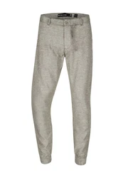 Indicode Leinenhose Blnda Khaki/Grau/Hellgrau