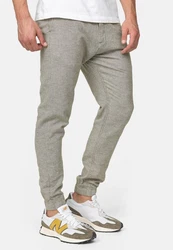 Indicode Leinenhose Blnda Khaki/Grau/Hellgrau