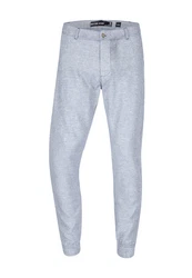 Indicode Leinenhose Blnda Grau/Hellblau/Blau