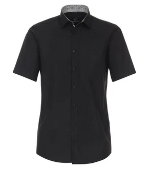 VENTI Businesshemd Kurzarm (634079400) Schwarz/Dunkelgrau/Grau