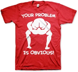 Hybris T-Shirt Your Problem Is Obvious Rot/Rosa/Dunkelrot/Grau