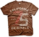 Hybris T-Shirt California Originals 75 Braun/Dunkelbraun/Gold/Rot/Khaki
