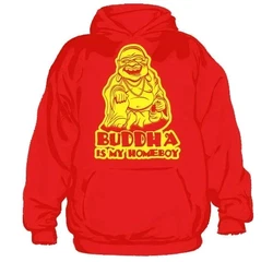 Hybris Hoodie Buddha Is My Homeboy Rot