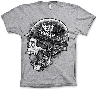 Hybris T-Shirt Meat Is Murder Braun/Creme/Dunkelgrau