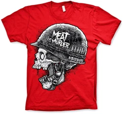 Hybris T-Shirt Meat Is Murder Rot/Dunkelrot/Braun/Creme