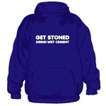 Hybris Hoodie Get Stoned Drink Wet Cement Blau/Lila/Dunkelblau/Rot