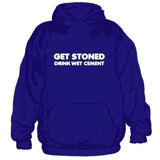 Hybris Hoodie Get Stoned Drink Wet Cement Blau/Lila/Dunkelblau/Rot Hybris Hoodie Get Stoned Drink Wet Cement Blau/Lila/Dunkelblau/Rot