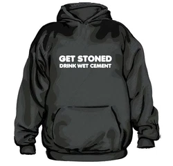 Hybris Hoodie Get Stoned Drink Wet Cement Dunkelgrau/Grau/Dunkelgrün/Braun/Rot/Schwarz