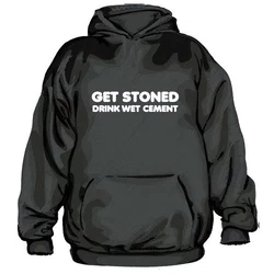 Hybris Hoodie Get Stoned Drink Wet Cement Dunkelgrau/Grau/Dunkelgrün/Braun/Rot/Schwarz
