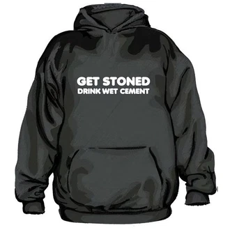 Hybris Hoodie Get Stoned Drink Wet Cement Dunkelgrau/Grau/Dunkelgrün/Braun/Rot/Schwarz