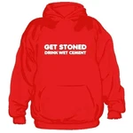 Hybris Hoodie Get Stoned Drink Wet Cement Rot/Dunkelrot
