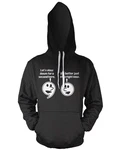 Hybris Hoodie Let's Slow Down For A Second Schwarz/Dunkelgrau