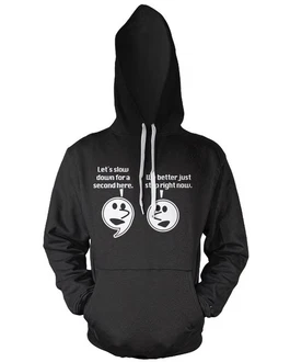 Hybris Hoodie Let's Slow Down For A Second Schwarz/Dunkelgrau Hybris Hoodie Let's Slow Down For A Second Schwarz/Dunkelgrau