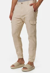 Indicode Cargo Stoffhose Booth Khaki/Beige