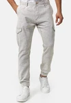 Indicode Cargo Stoffhose Booth Grau/Khaki/Hellgrau