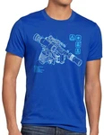 style3 T-Shirt Han shot first Blaster solo greedo star krieg wars der sterne Hellblau/Blau