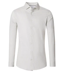 VENTI Langarmhemd Businesshemd (144226500) Weiß/Grau/Khaki/Creme