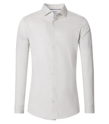 VENTI Langarmhemd Businesshemd (144226500) Weiß/Grau/Khaki/Creme