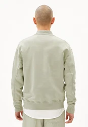 Armedangels Sweatshirt EMAAL CREWNECK GMT DYE Khaki/Hellgrün/Grün/Beige