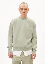 Armedangels Sweatshirt EMAAL CREWNECK GMT DYE Khaki/Hellgrün/Grün/Beige
