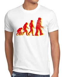 T-Shirt Evolution the big bang theory sheldon cooper bazinga darwin roboter
