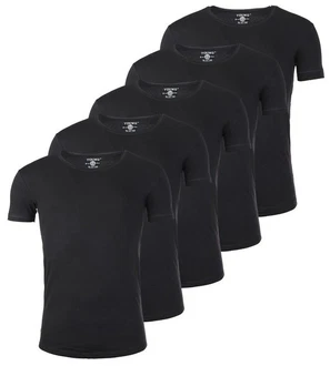Young & Rich T-Shirt Herren Uni Basic 1702 Schwarz/Grau/Dunkelblau