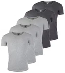 Young & Rich T-Shirt Herren Uni Basic 1702 Grau/Dunkelgrau/Hellgrau