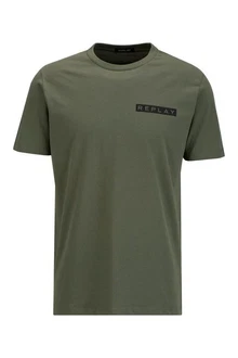 Replay T-Shirt PIECE DYED HEAVY COTTON JERSEY Dunkelgrün
