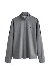 Next Sweater Active Sports Sweatshirt mit Reißverschluss Grau/Hellgrau/Dunkelgrau