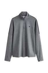 Next Sweater Active Sports Sweatshirt mit Reißverschluss Grau/Hellgrau/Dunkelgrau