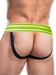 String Rugby Jockstrap Underwear Neon Green