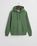 Gant Sweatshirt Hoodie mit Logo-Stick Grün/Dunkelgrün