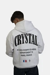 Crystal Paris Kapuzenpullover Champs Weiß/Hellblau/Gelb/Lila