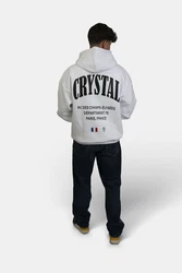 Crystal Paris Kapuzenpullover Champs Weiß/Hellblau/Gelb/Lila