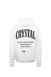 Crystal Paris Kapuzenpullover Champs Weiß/Hellblau/Gelb/Lila