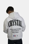 Crystal Paris Kapuzenpullover Champs Weiß/Hellblau/Gelb/Lila
